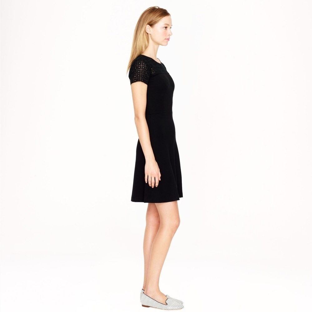 J Crew Stretch Eyelet Dress (4) - Picture 3 of 7